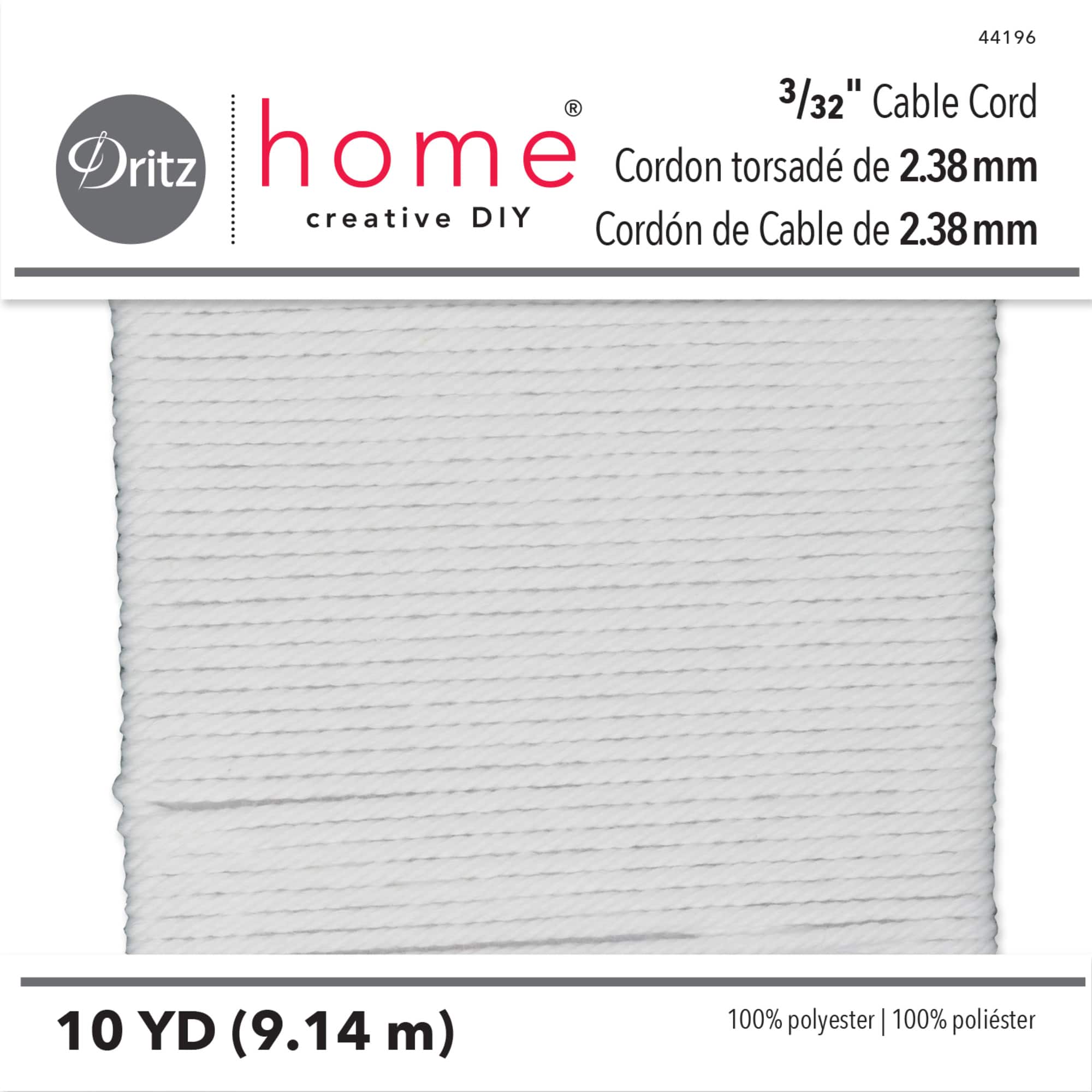 Dritz® Home White Polyester 3/32" Cable Cord